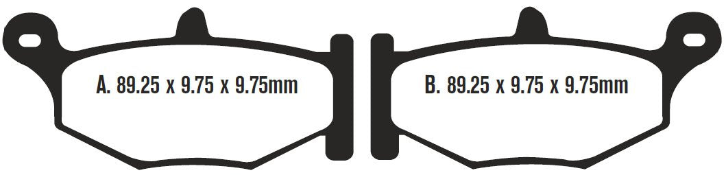 EBC Brakes FA419V Semi Sintered Disc Brake Pad