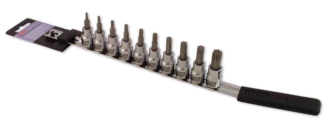 Cruz Tools TX38TBS Socket Bit Set 10Pc Torx