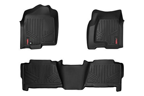 Rough Country Floor Mats Fr & Rr Crew Cab Fits Chevy/GMC 1500 (99-06 & Classic) M-29913