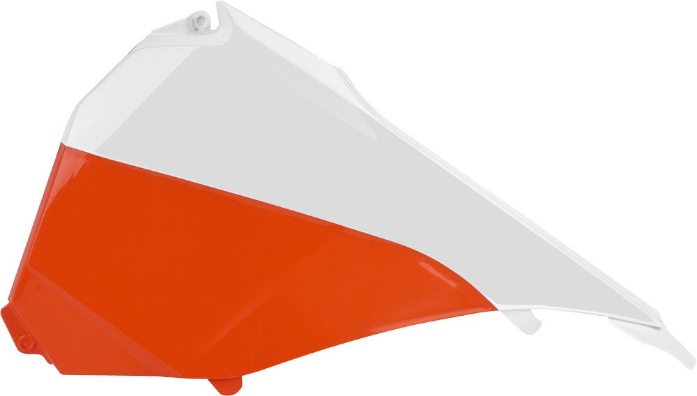 Polisport Air Box Cover Set (GLOSS WHITE/ORANGE (2015)) For 13-15 KTM 250SXF