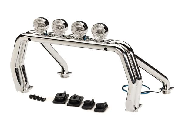 Traxxas 9262X Roll Bar with LED Light Bar for K10 Cheyenne and F-150 TRX-4