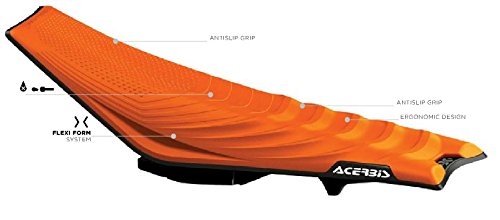 Acerbis 2449745225 Complete Seats, 16+ ORANGE/BLACK