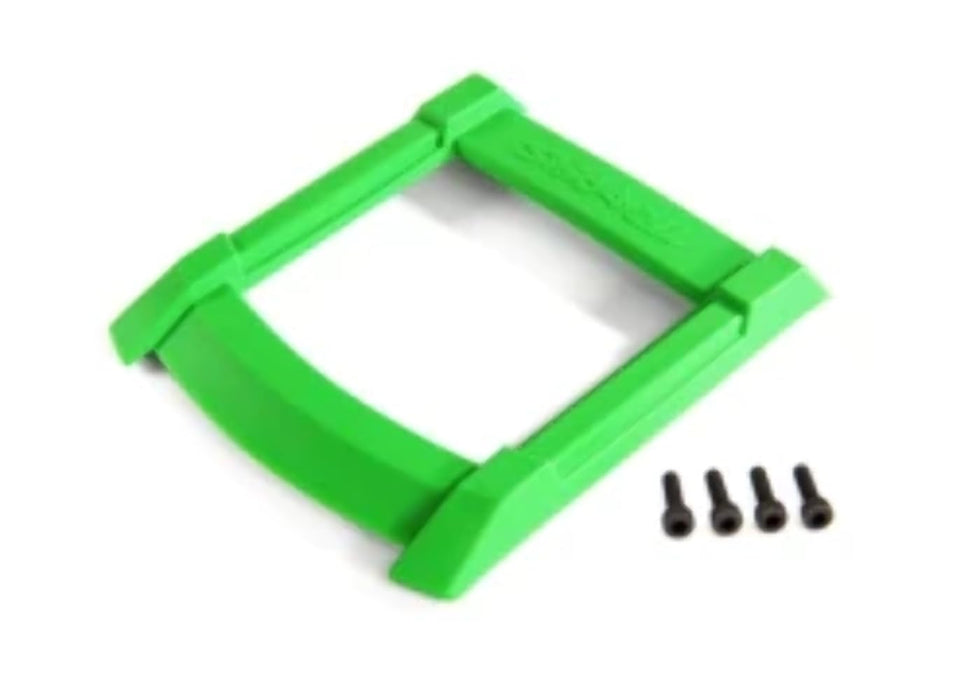 Traxxas 8917G Skid Plate Roof (Body) Green/ 3x12mm Cs (4)