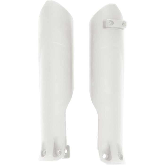 Acerbis Fork Cover Set (WHITE) For 20-23 BETA 250RR2STROKE