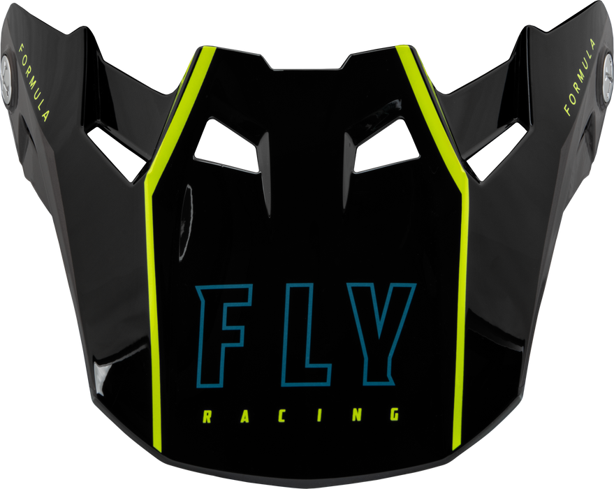 Fly Racing 73-47122S Formula Carbon Tracer Visor Hi-Vis/Black Yl/Sm