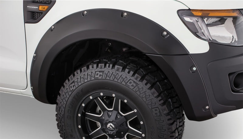 Bushwacker 11-15 Ford Ranger T6 Pocket Style Flares 2pc Black 20089-02