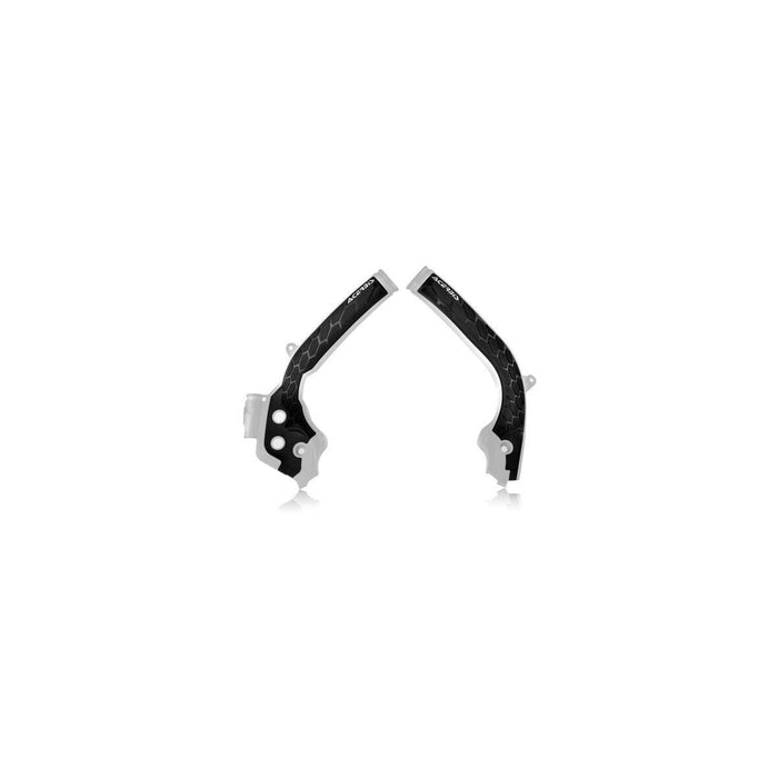 Acerbis 2449531035 Frame Guards, WHITE/BLACK, One Size