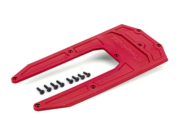 Traxxas 9623R Skidplate Chassis Red: Sledge