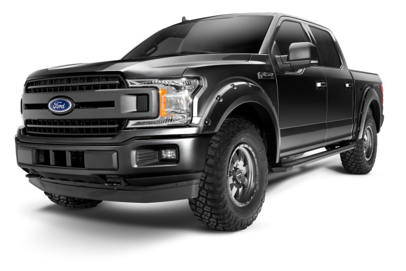 Bushwacker 18-20 Ford F-150 (Excl Models w/Tech Pkg) Pocket Style Flares 4pc Agate Black Met 20945-32