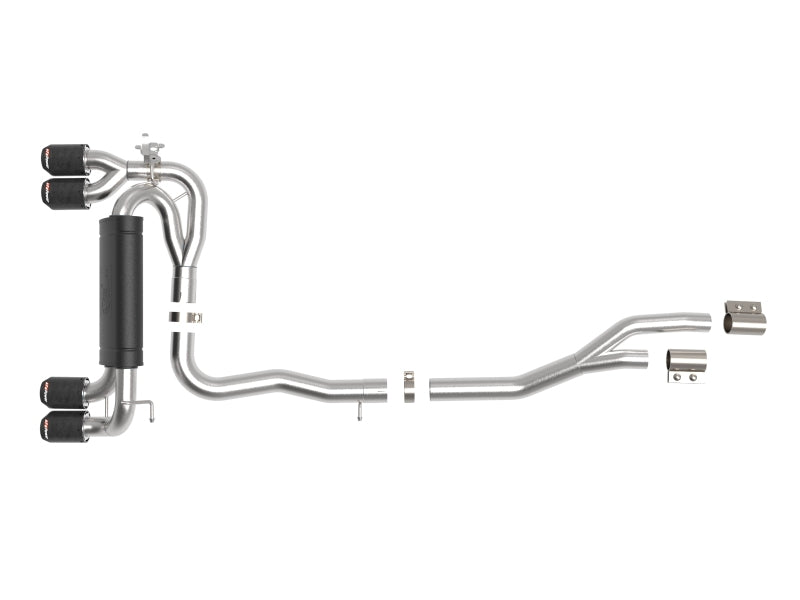 aFe MACHForce XP Exhausts Cat-Back SS 19-21 BMW M2 Competition L6-3.0L w/Carbon Tips 49-36351-C