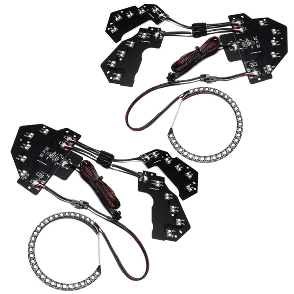 Oracle 18-21 Ford Mustang Dynamic DRL w/ Halo Kit & Sequential Turn Signal ColorSHIFT SEE WARRANTY 1446-332