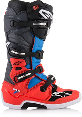 Tech 7 Red Fluo Cyan Grey Black 16