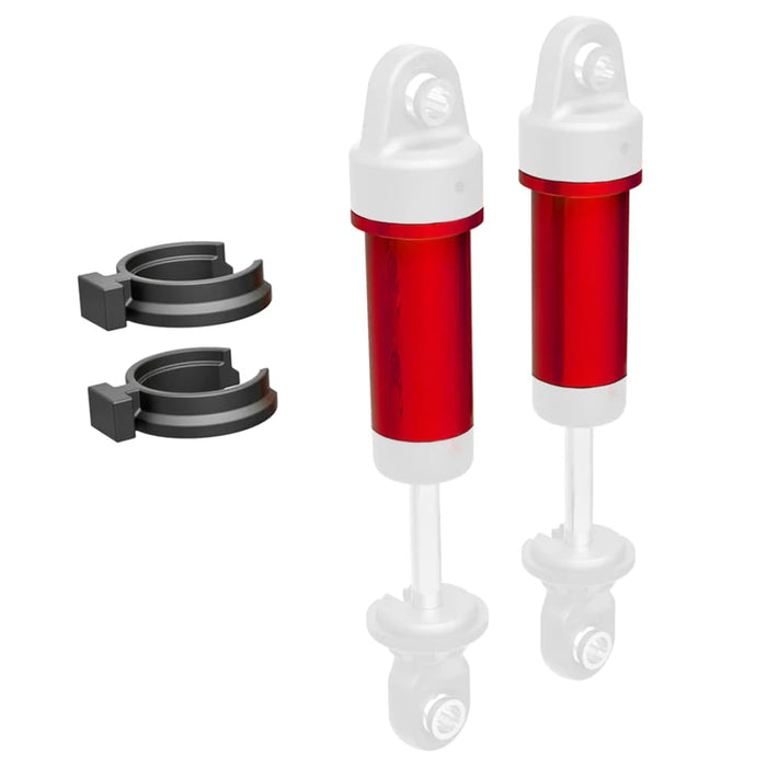 TRAXXAS BLUE - Body GTM shock 6061-T6 aluminum (includes spring pre-load spacers) (2) RED