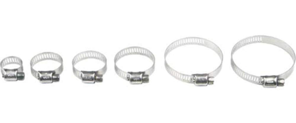 Helix 14-0061 Stainless Steel Hose Clamps 8-22Mm 10/Pk