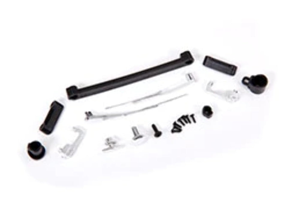 Traxxas Door Handles Left Right and Rear/ retainers (3)/ Windshield Wipers Left & Right/ Retainer (1)/ Fuel Cap/ Fuel Flange/ Fuel Cap Mount/ 1.6x5 BCS (self-Tapping) (7)/ 2.6x8 BCS (1)