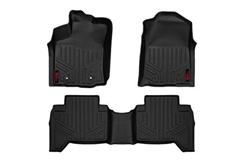 Rough Country Floor Mats Front and Rear Fits toyotaTacoma 2WD/4WD (2016-2023) M-71216