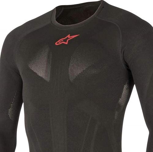 Alpinestars Tech Top ls Summer, Black Red, Medium/Large