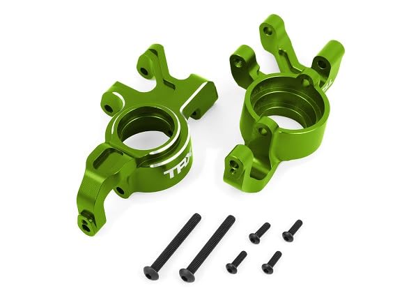 Traxxas 7836-GRN - Aluminum Steering Blocks Left/Right Green