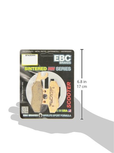 EBC Brakes SFA353HH Sintered Scooter Brake Pad, black