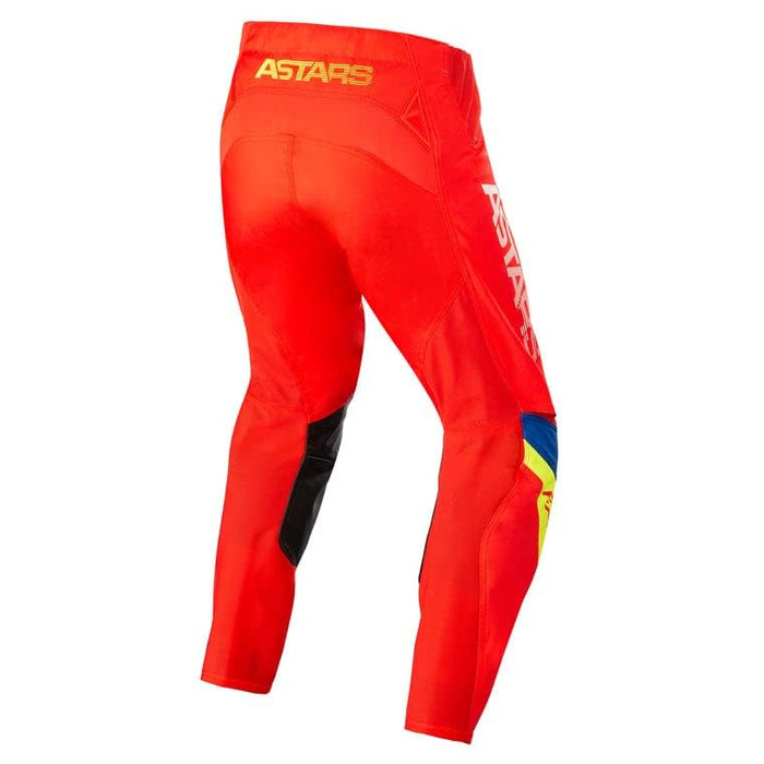 Alpinestars Techstar Quadro Pants Bright Red/Ylw Fluo/Blue Sz 38 482-970838