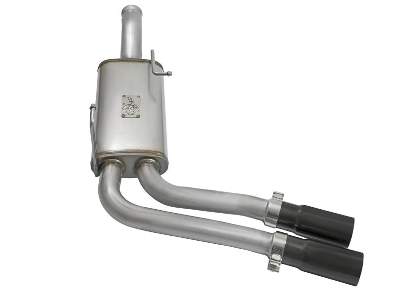 aFe Rebel Series CB Middle-Side Exit SS Exhaust w/ Black Tips 09-16 GM Silverado/Sierra V6/V8 49-44070-B