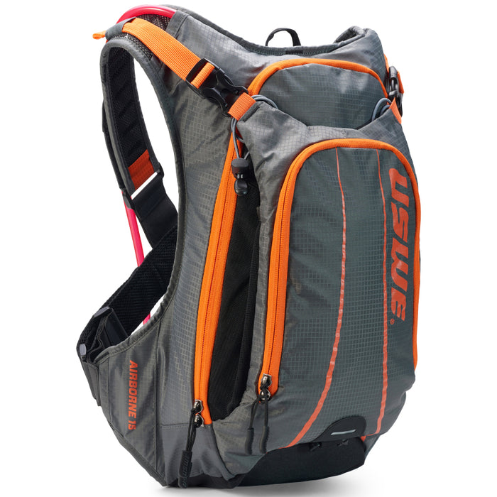 USWE Airborne MTB Hydration Pack 15L Grey/Orange V-2151918