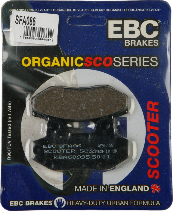 EBC Brakes SFA86 Standard Scooter Brake Pad