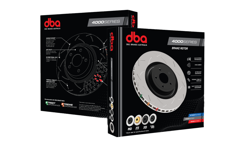 DBA 06-12 Chevrolet Corvetted Z06 4000 Series Drilled and Slotted Rear Rotor 42993BLKXS