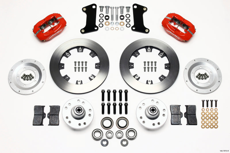 Wilwood Forged Dynalite Front Kit 12.19in Red 67-69 Camaro 64-72 Nova Chevelle 140-7675-R