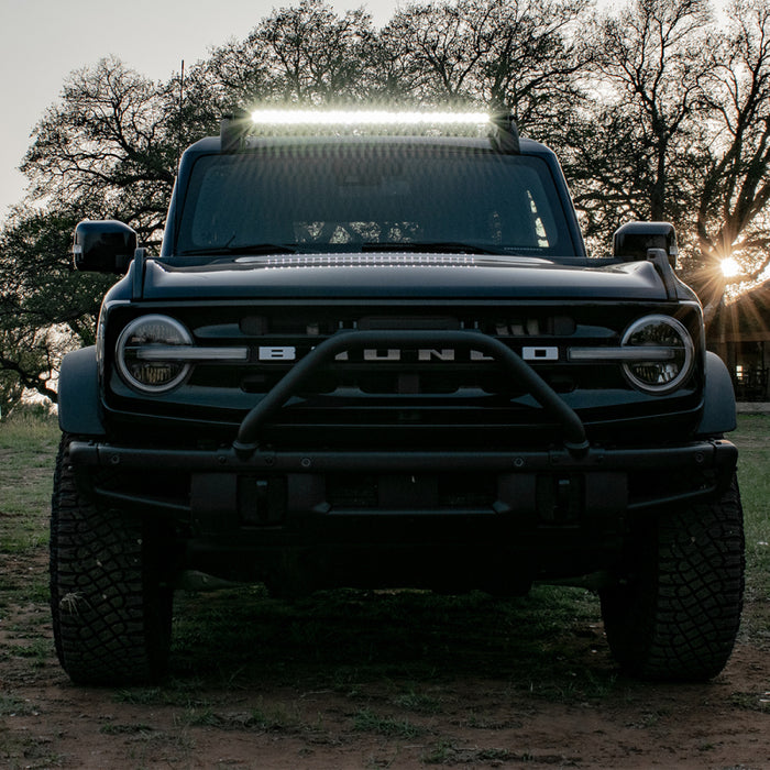 Rigid Industries 2021 Ford Bronco Roof Rack Light Kit (Incl. SR spot/flood Combo Bar) 46726