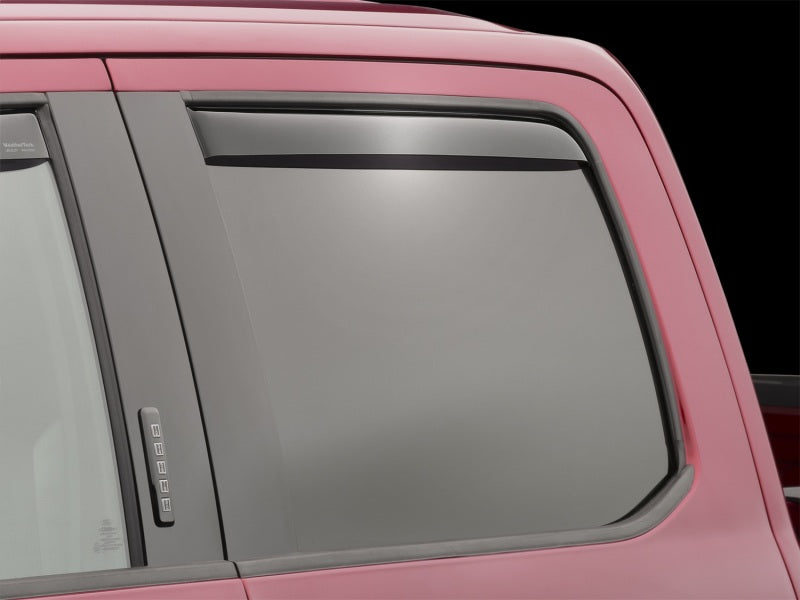 WeatherTech 2017+ Ford F-250/F-350/F-450/F-550 SuperCrew Rear Side Window Deflectors Dark Smoke 81765