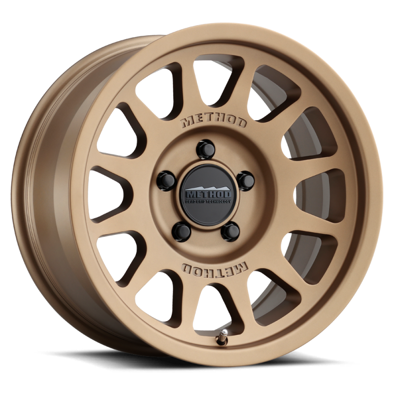 Method MR703 17x8.5 0mm Offset 5x5 71.5mm CB Method Bronze Wheel MR70378550900