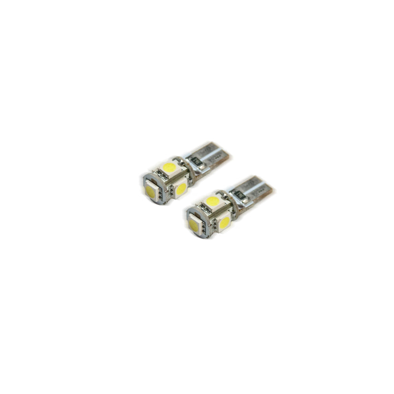 Oracle T10 5 LED 3 Chip SMD Bulbs (Pair) Red SEE WARRANTY 4801-003