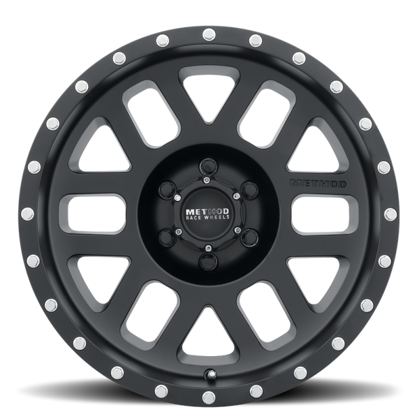 Method MR306 Mesh 17x8.5 0mm Offset 6x5.5 108mm CB Matte Black Wheel MR30678560500