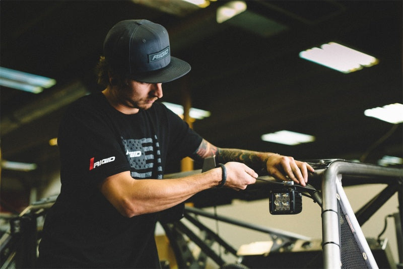 Rigid Industries New Era Flat Bill Hat Grey With Grey Logo Patch, Snapback 1032