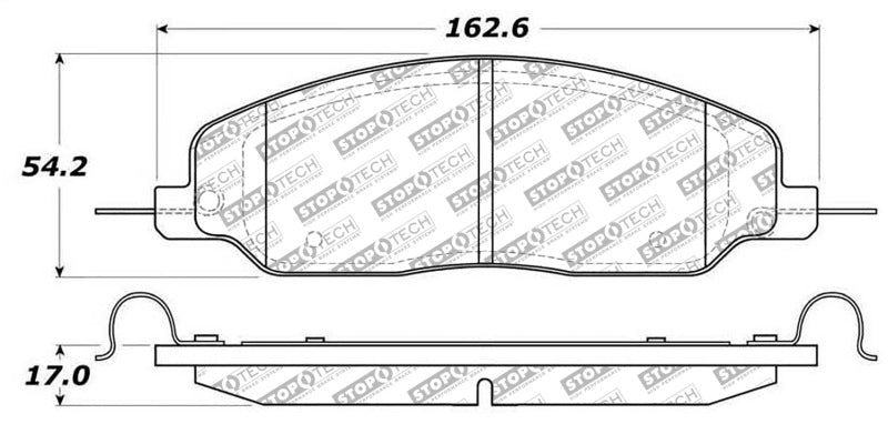 StopTech Street Select Brake Pads Rear 305.1081