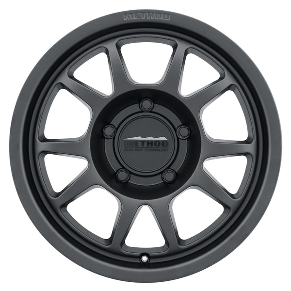 Method MR702 17x8.5 0mm Offset 5x5 71.5mm CB Matte Black Wheel MR70278550500
