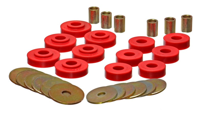 Energy Suspension GM Corvette Red Body Mount Set 3.4102R