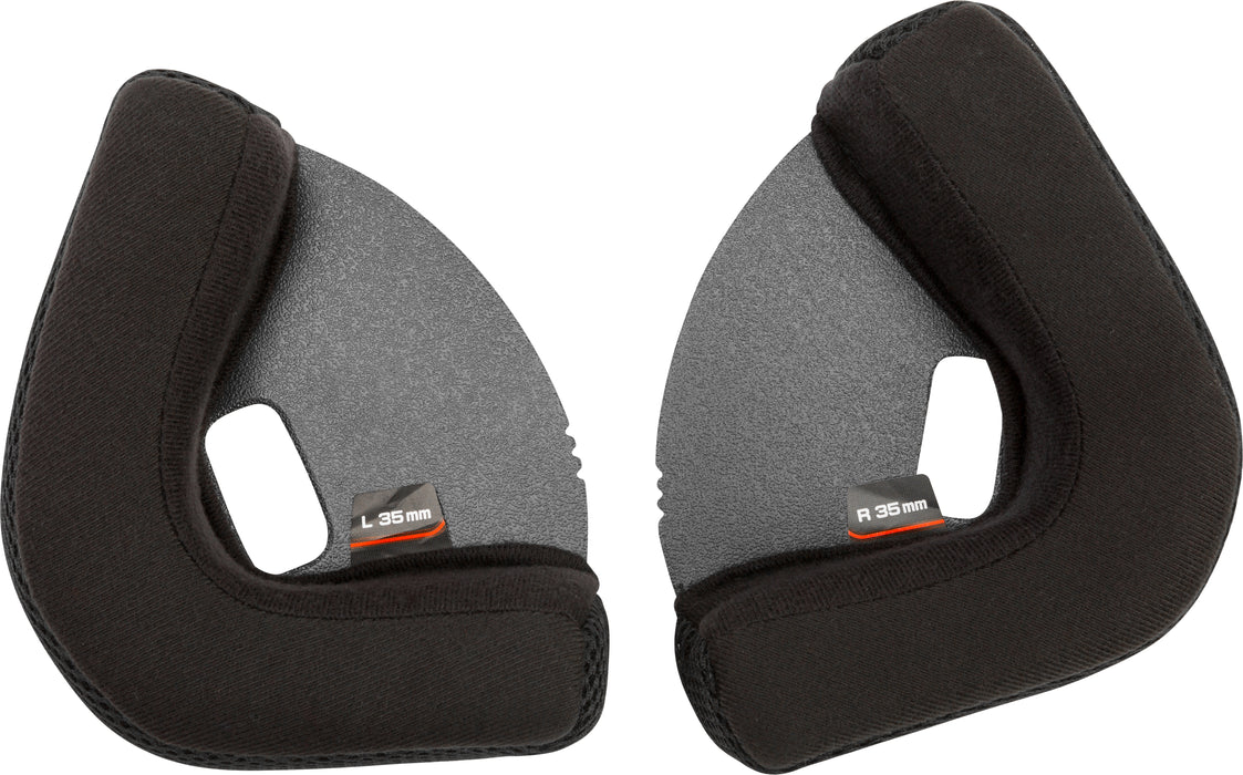 GMAX OF-2 35MM Adult Cheek Pads Street Motorcycle Helmet Accessories - Black/X-Large