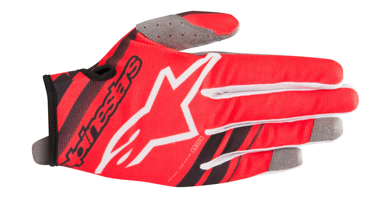 Alpinestars Youth Radar Gloves Red/Black Yxs 3541819-31-XS