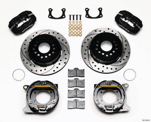 Wilwood Forged Dynalite P/S Park Brake Kit Drilled New Big Ford 2.36in Offset 140-7582-D