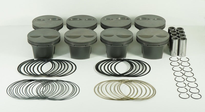 Mahle MS Piston Set SBC 362ci 4.060in Bore 3.500stk 5.700in Rod .0927in Pin -2cc 10.9 CR Set of 8 930206560