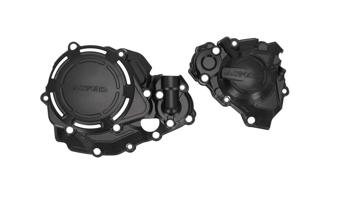 Acerbis X-Power Engine Cover Kit (Black) For 21-23 HONDA CRF450R