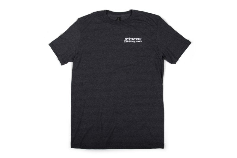 Zone Offroad Charcoal Gray Premium Cotton T-Shirt w/ Zone Offroad Logos Small ZONU9161S