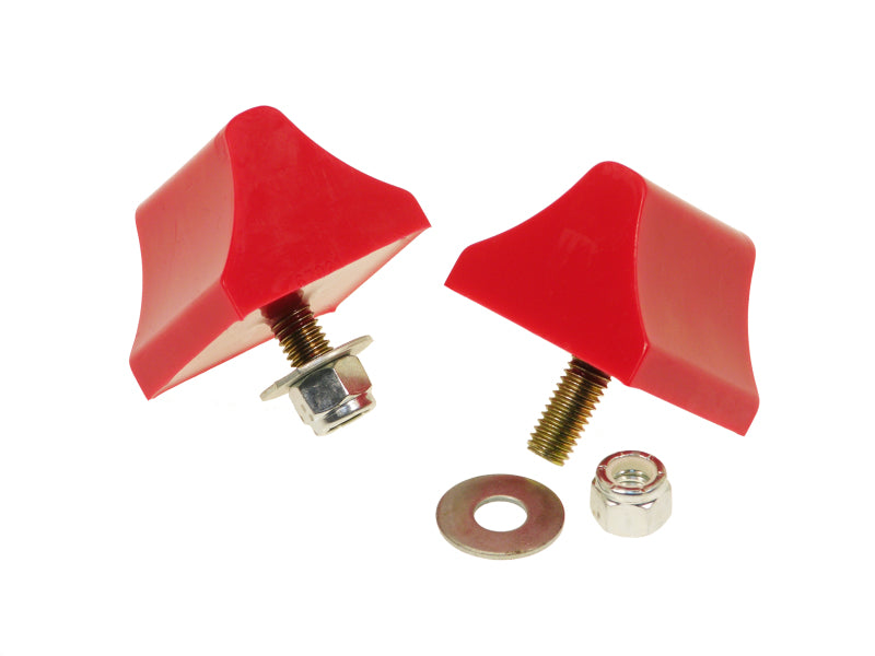 Prothane Universal Bump Stop 1-3/8 X 2 X 2-1/4 Wedge Red 19-1303