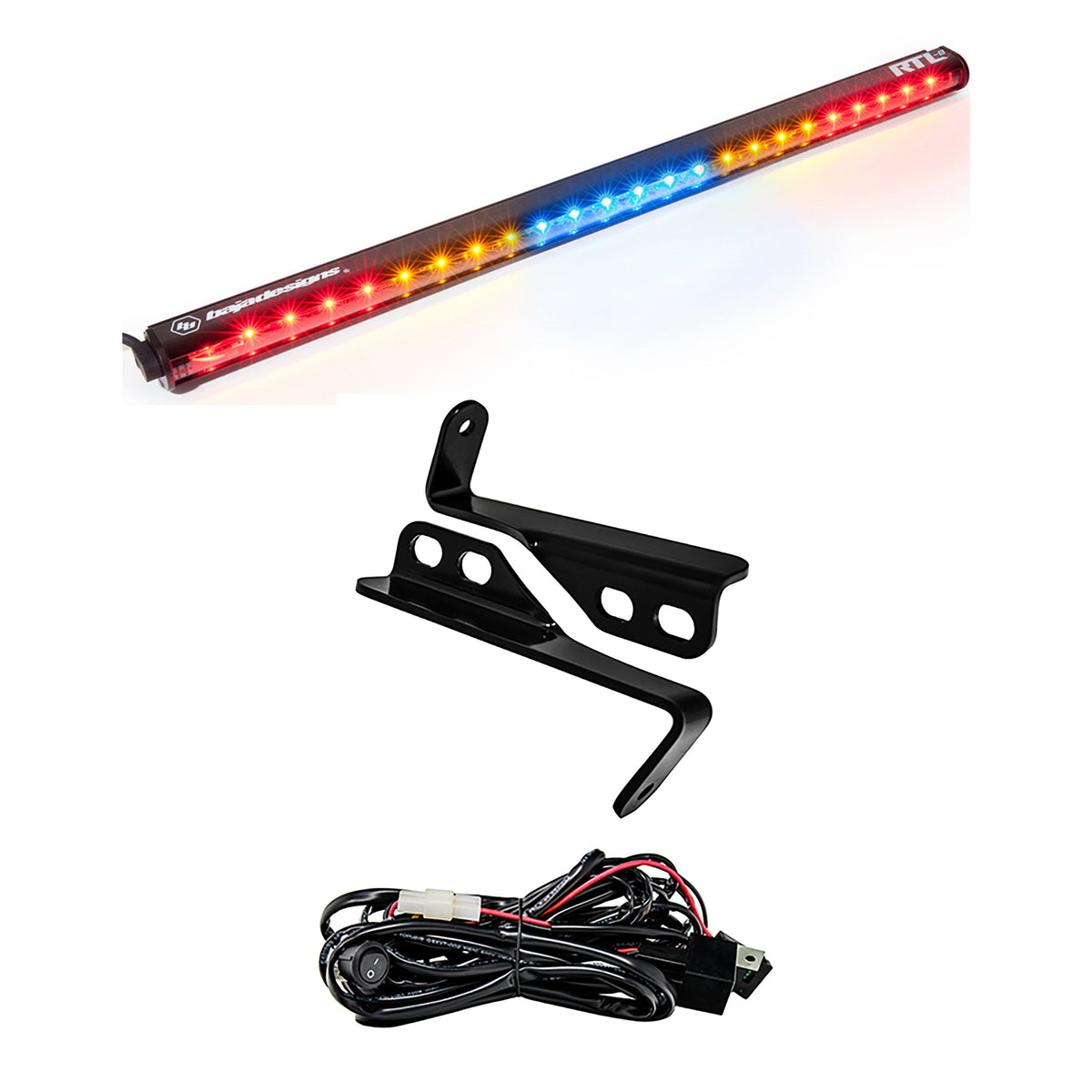 Baja Designs Polaris Rzr 15-18 4 Seat 30 Inch Rtl-B Rear Light Bar With Bracket Kit 447818