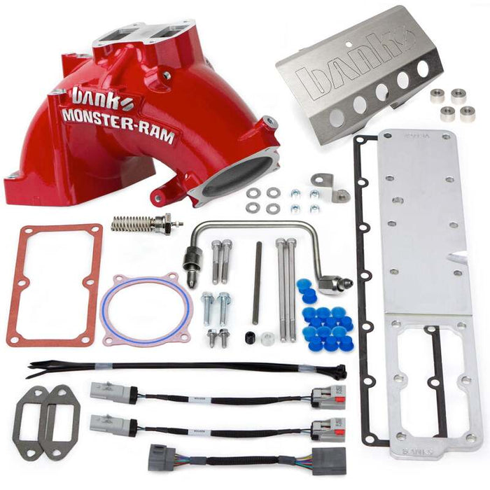 Banks Power 13-18 Ram 6.7L Diesel Monster-Ram Intake System Gen-2 w/Fuel Line Red w/Heater System 42798-PC