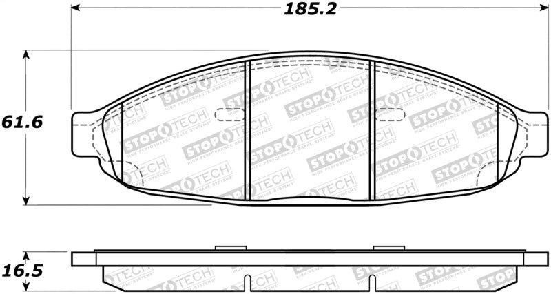 StopTech Street Brake Pads 308.0997