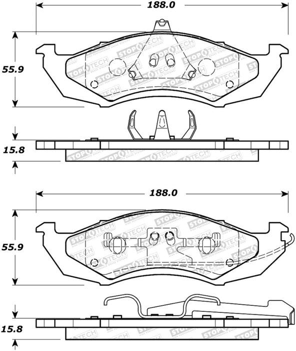 StopTech Street Brake Pads 308.0417