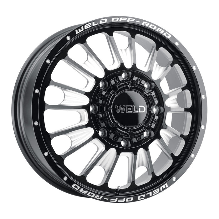 Weld Off-Road W121 20X8.25 Scorch Front 8X200 ET108 BS8.90 Gloss Black MIL 142.2 W12108292890